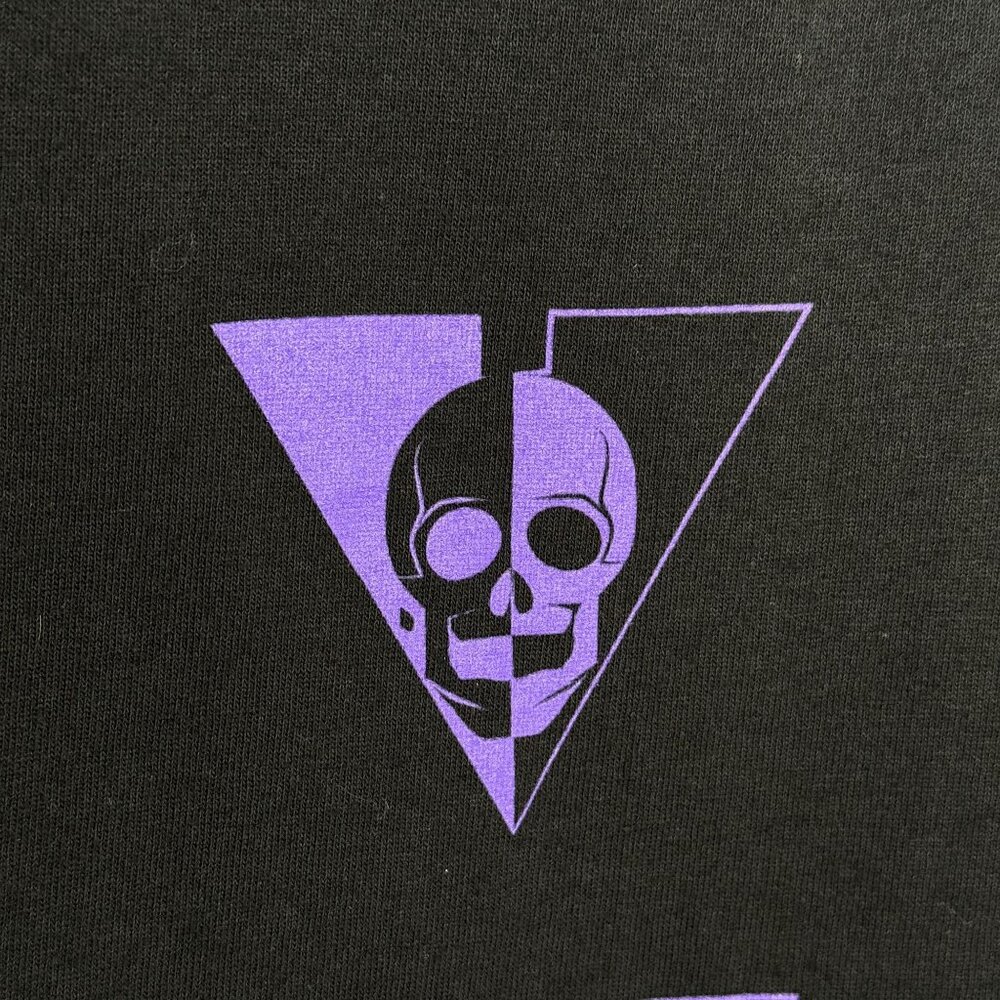 Cloak Occultis Aperta Black T-Shirt With Purple Graphic Print, S - Picture 6 of 7